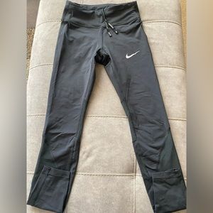 Nike Dri Fit Running Tights. Full length.